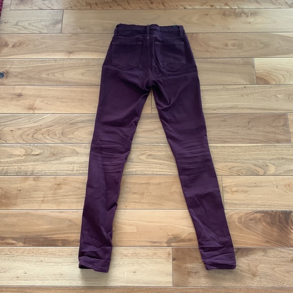 KANCAN High Rise Burgundy Jeans - Picture 2 of 8